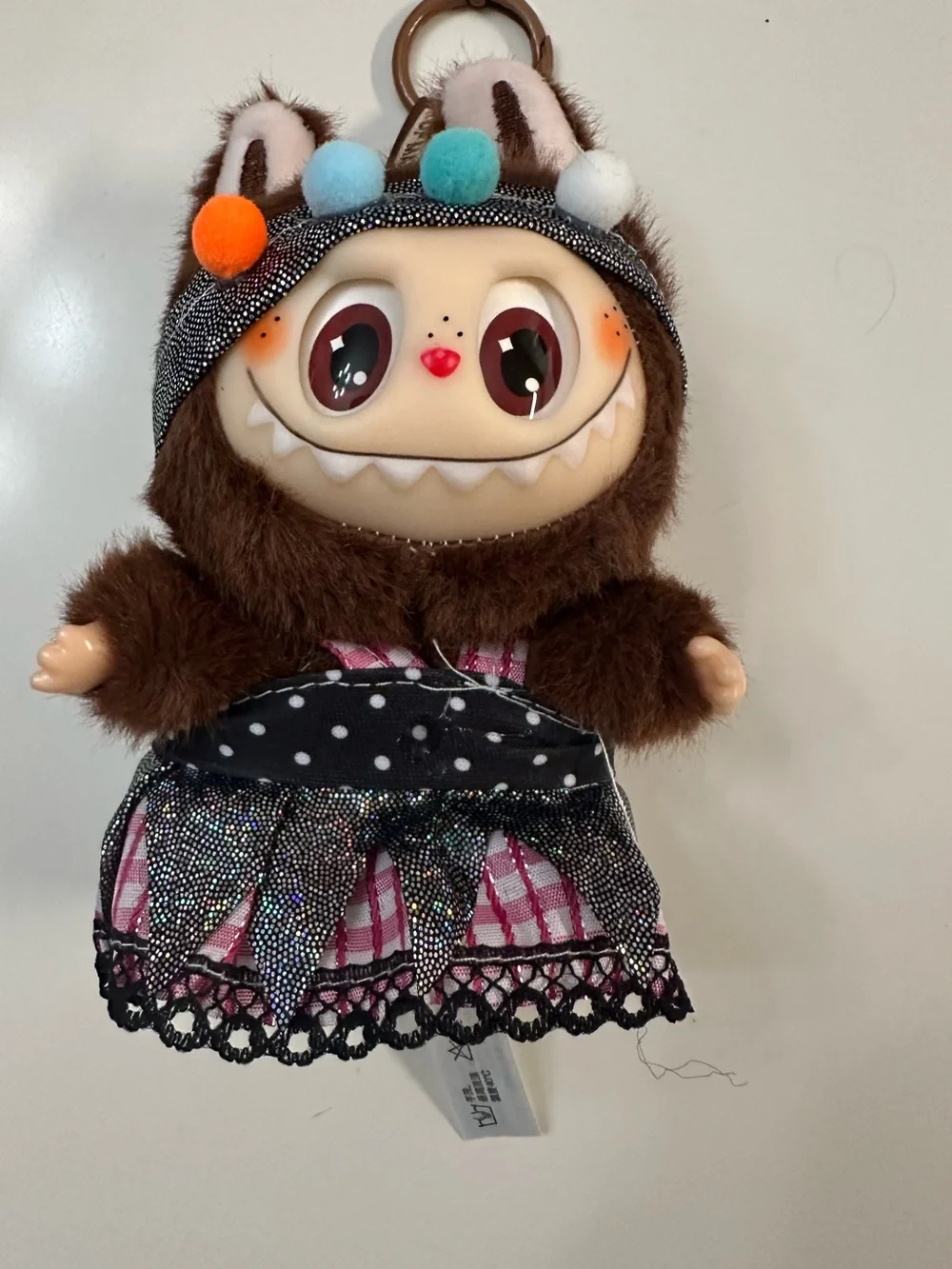 POP MART Labubu The Monsters Fall In Wild Plush Keychain Pendant - Authentic